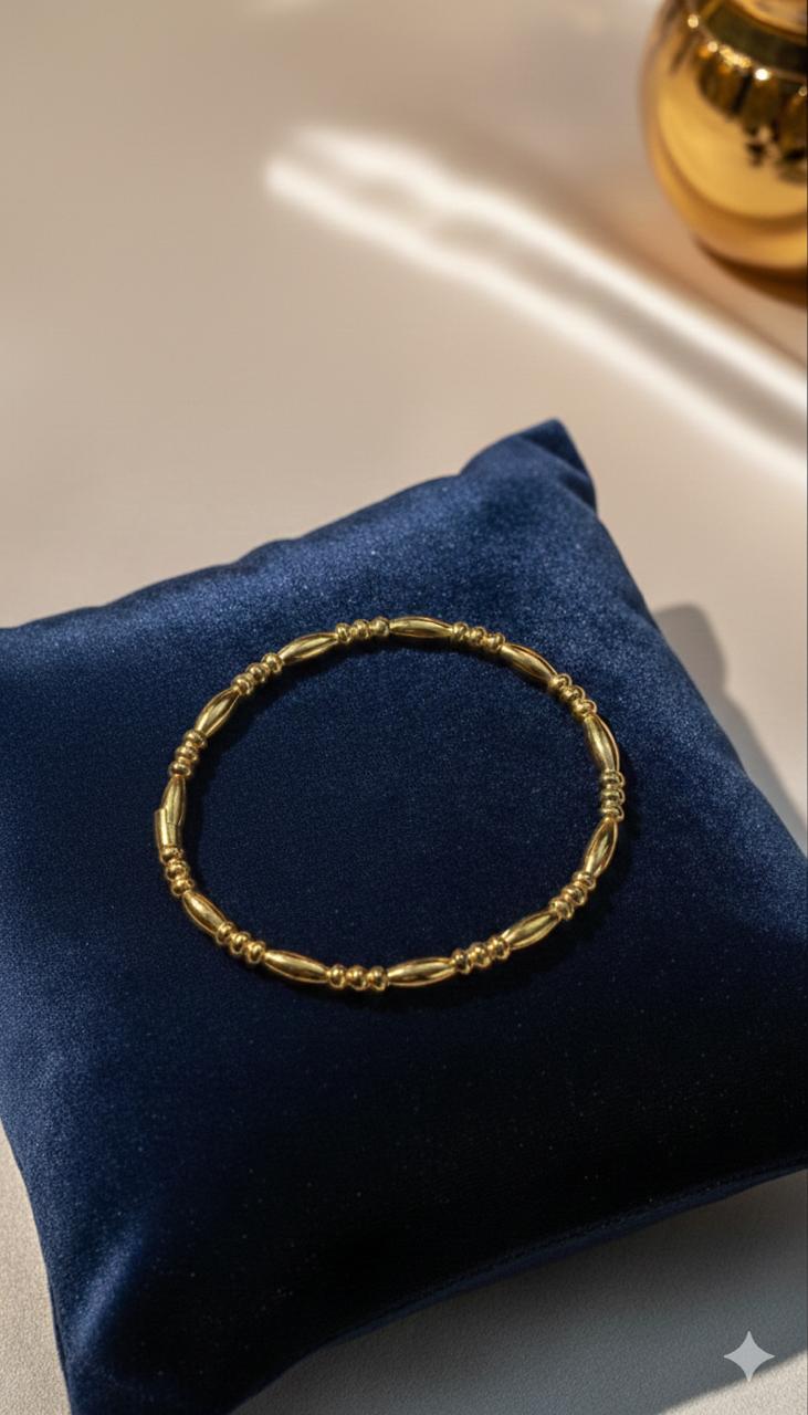 Royal Beaded Gold Bracelet